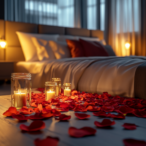 the_bright_circles_red_rose_petals_on_the_bed